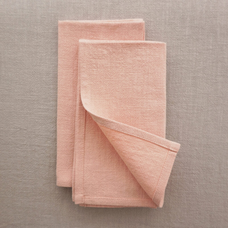 serviette de table en lin lavé
