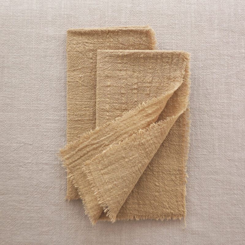 Serviette de table à franges