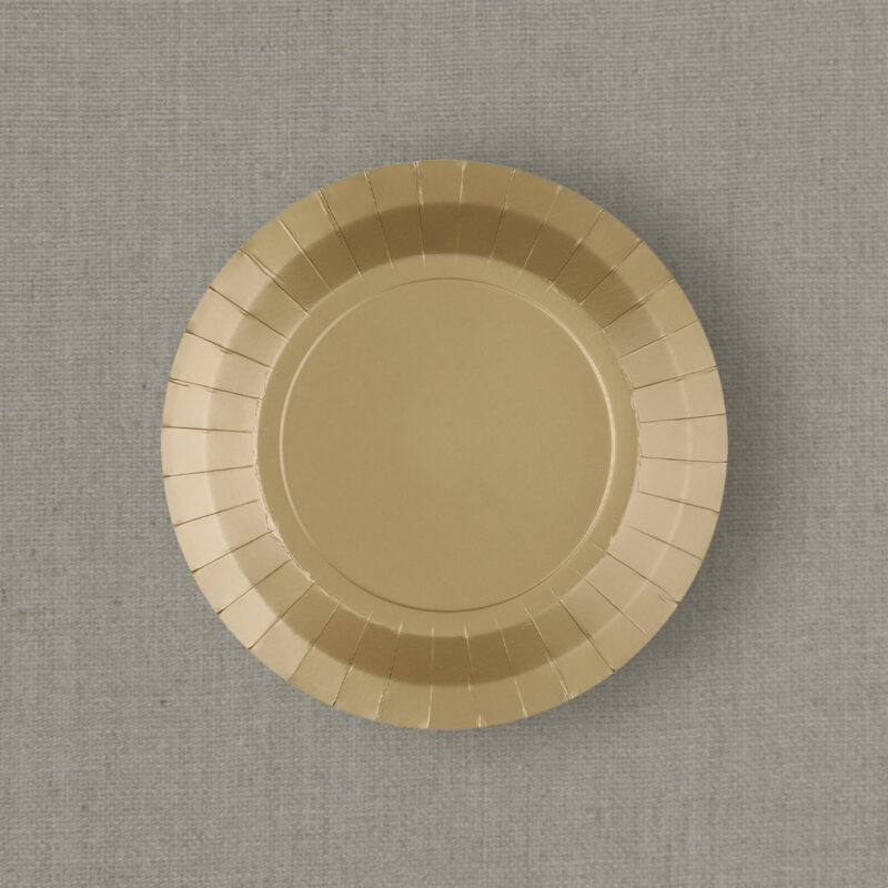 Assiettes 17,5 cm - Doré mat