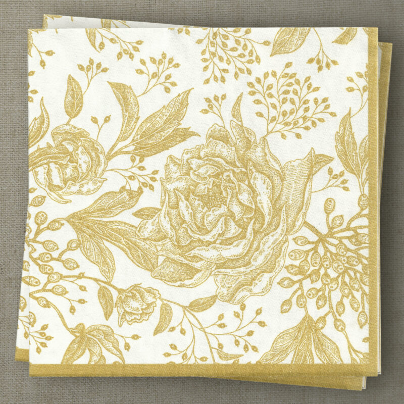 Serviettes de table Gloria doré