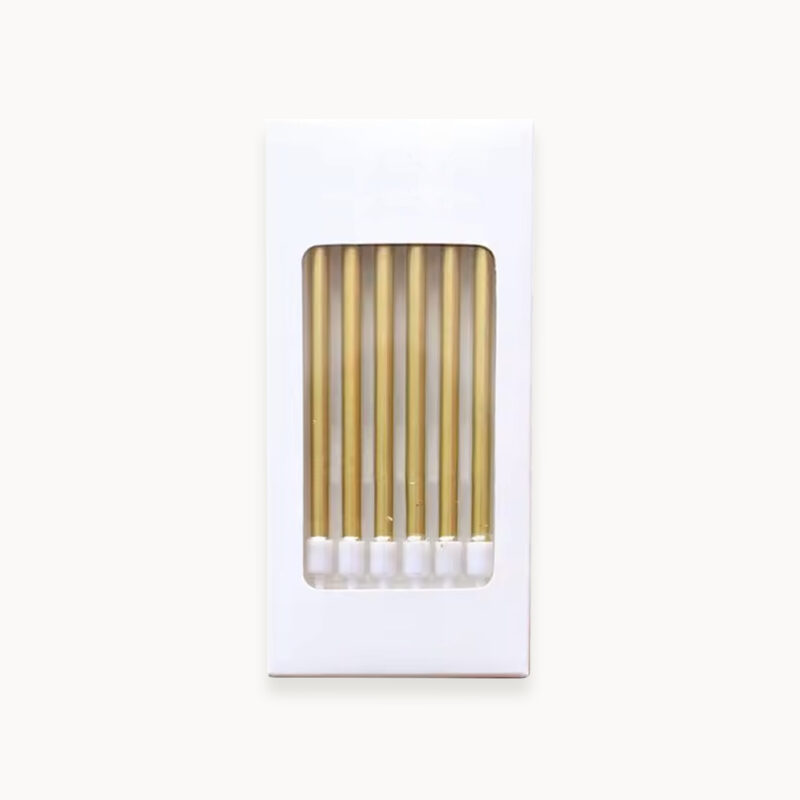 Bougies lisses pour gâteau - Doré – Image 2