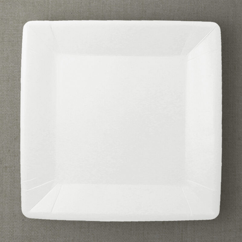 Assiettes carrées 23 cm - Blanc