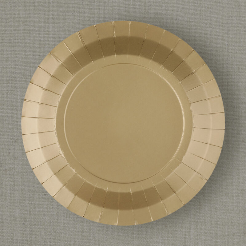 Assiettes 22,5 cm - Doré mat