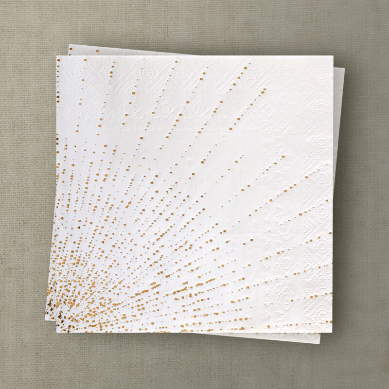 Serviette Étincelles blanc