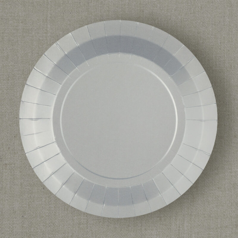 Assiettes 22,5 cm Argenté mat