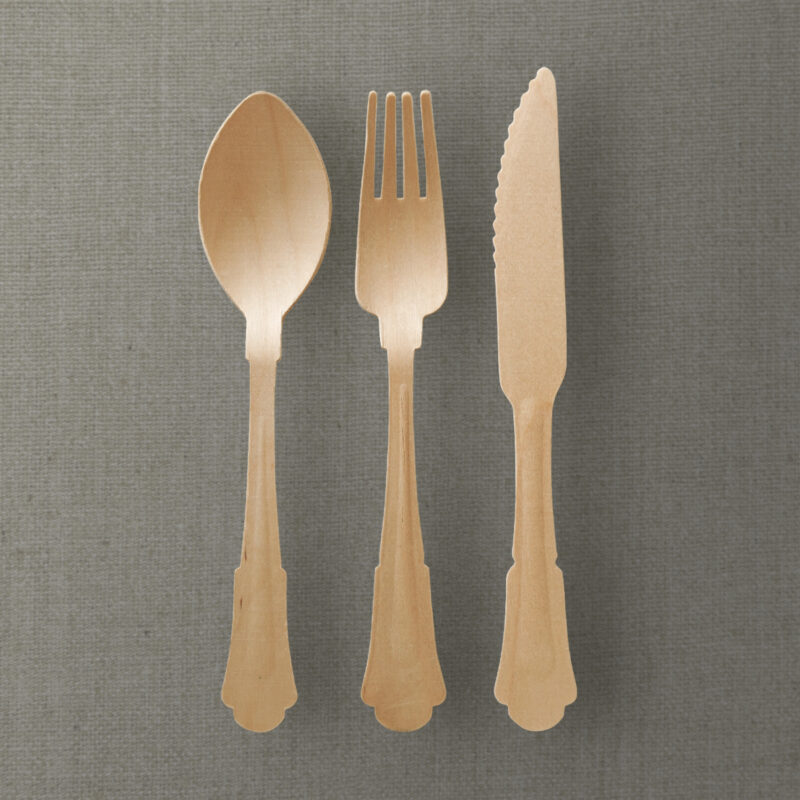 Ménagère Couverts en bois Chics (30 pcs)