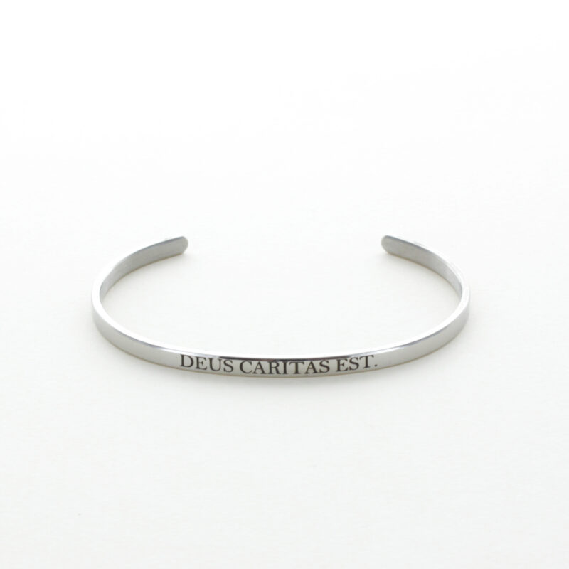 Bracelet Jonc Citation Biblique Latine Argenté - Notables (modèle fin) – Image 7