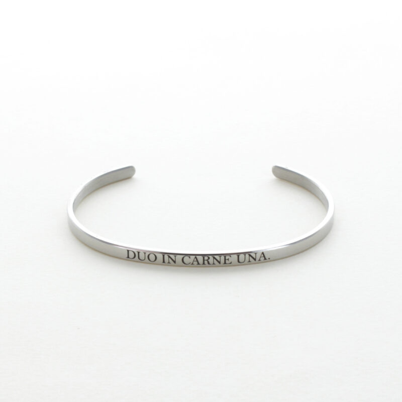 Bracelet Jonc Citation Biblique Latine Argenté - Notables (modèle fin) – Image 3