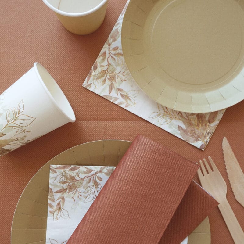 Serviettes de table bronze – Image 2