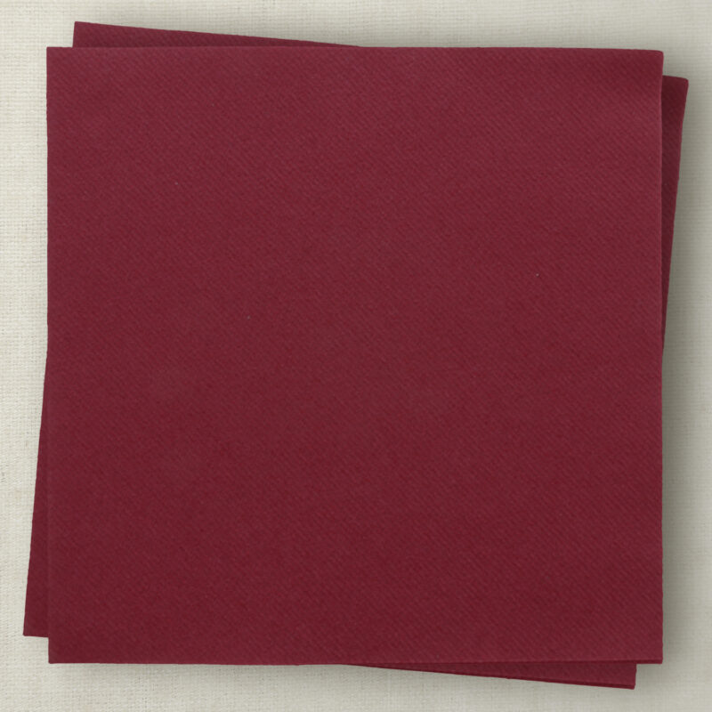 Serviettes de table bordeaux