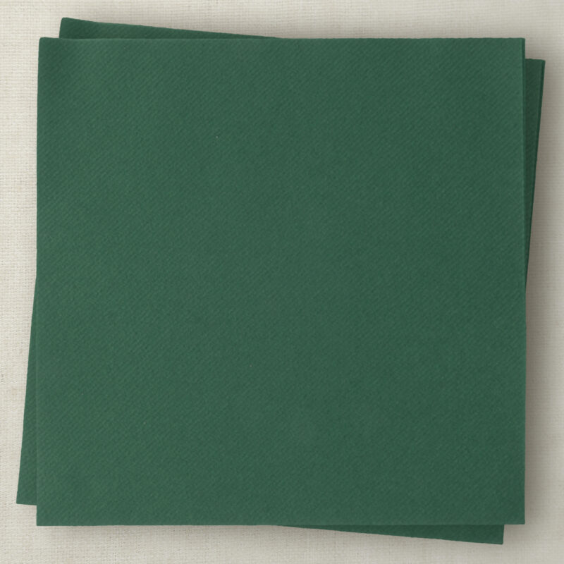 Serviettes de table vert foncé