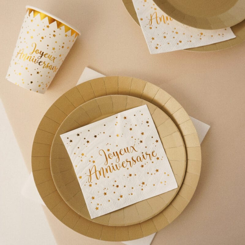 Serviettes de table sable – Image 2